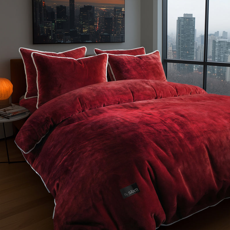 The Kefalonia Ultra-soft Velvet Bedding Set