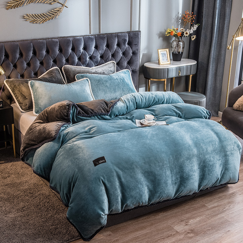 Ultra-soft fine velvet bedding close-up showing smooth plush texture and premium quality fabric detail
